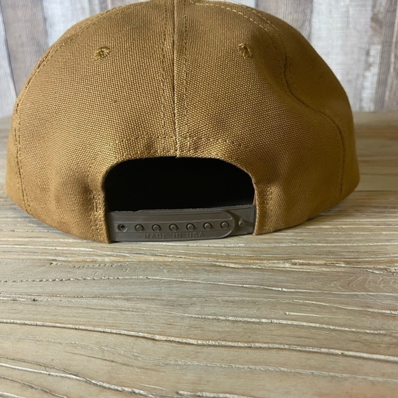 Vintage Carhartt Tan Snapback Hat USA Made NWOT - Picture 3 of 9